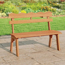Outdoor Acacia Wood Garden Bench with 800 lbs Weight Capacity by LJGDeals