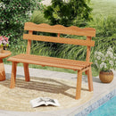 Outdoor Acacia Wood Garden Bench with 800 lbs Weight Capacity by LJGDeals