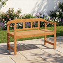 2-Seater Acacia Wood Garden Bench with Backrest & Armrests by LJGDeals