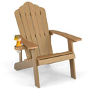 Weather Resistant HIPS Outdoor Adirondack Chair with Cup Holder by LJGDeals