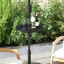 20 Inches Outdoor Adjustable Umbrella Table with 1.5 Inches Umbrella Hole by LJGDeals
