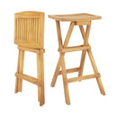 Set of 2 No Assembly Outdoor Bar Stools with Countered Seat by LJGDeals
