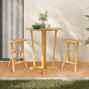 Set of 2 No Assembly Outdoor Bar Stools with Countered Seat by LJGDeals