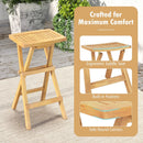 Set of 2 No Assembly Outdoor Bar Stools with Countered Seat by LJGDeals