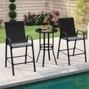 Outdoor Bar Stools Set of 2 29 Inch Fabric Bar Height Stools with Armrests by LJGDeals
