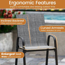Outdoor Bar Stools Set of 2 29 Inch Fabric Bar Height Stools with Armrests by LJGDeals