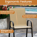 Outdoor Bar Stools Set of 2 29 Inch Fabric Bar Height Stools with Armrests by LJGDeals