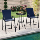 Outdoor Bar Stools Set of 2 29 Inch Fabric Bar Height Stools with Armrests by LJGDeals