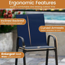 Outdoor Bar Stools Set of 2 29 Inch Fabric Bar Height Stools with Armrests by LJGDeals