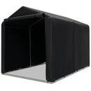 7 x 5.2FT Storage Shelter Outdoor Bike Tent with Waterproof Cover and Zipper Door-Gray by LJGDeals