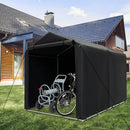 7 x 5.2FT Storage Shelter Outdoor Bike Tent with Waterproof Cover and Zipper Door-Gray by LJGDeals