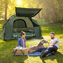 1-Person Folding Camping Tent with Sunshade and Air Mattress by LJGDeals