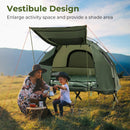 1-Person Folding Camping Tent with Sunshade and Air Mattress by LJGDeals