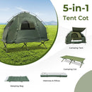 1-Person Folding Camping Tent with Sunshade and Air Mattress by LJGDeals
