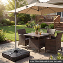 Outdoor Cantilever Umbrella Base Square Water and Sand Fillable Base by LJGDeals