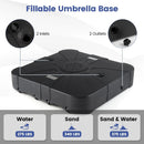 Outdoor Cantilever Umbrella Base Square Water and Sand Fillable Base by LJGDeals