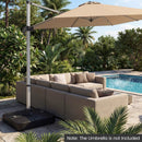 Outdoor Cantilever Umbrella Base Square Water and Sand Fillable Base by LJGDeals