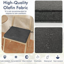 Outdoor Chair Cushion Set of 2 Waterproof Fade-Resistant Olefin Seat Cushions by LJGDeals