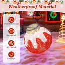 Outdoor Christmas Lantern Pop-Up Lighted Festive Ball with 80 LED Lights and Support Base by LJGDeals