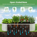 Outdoor Color Steel Raised Garden Bed with Greenhouse Cover Roll-up Window by LJGDeals