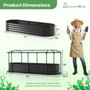 Outdoor Color Steel Raised Garden Bed with Greenhouse Cover Roll-up Window by DirectDeals