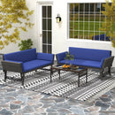 Outdoor Convertible Sofa Daybed with Adjustable Armrests for Balcony by LJGDeals