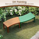 Outdoor Curved Acacia Wood Bench Set of 2/3/4 for Front Porch by LJGDeals