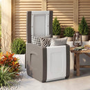 Outdoor Deck Box with Lid for Packages and Garden by LJGDeals
