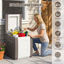 Outdoor Deck Box with Lid for Packages and Garden by LJGDeals