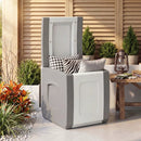 Outdoor Deck Box with Lid for Packages and Garden by DirectDeals