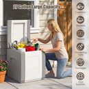 Outdoor Deck Box with Lid for Packages and Garden by LJGDeals