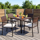 Patio Dining Chairs Set of 4 with Padded Cushions by DirectDeals