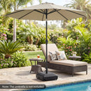 Fillable Umbrella Base with Wheels - Water/Sand Weighted by LJGDeals