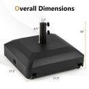 Fillable Umbrella Base with Wheels - Water/Sand Weighted by DirectDeals