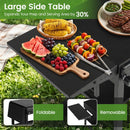 Foldable Grill Cart with 31" Tabletop & Storage Shelf by LJGDeals
