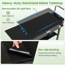 Foldable Grill Cart with 31" Tabletop & Storage Shelf by LJGDeals