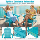 Folding Adirondack Chair with Adjustable Backrest & Cup Holder by LJGDeals
