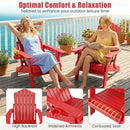 Folding Adirondack Chair with Adjustable Backrest & Cup Holder by LJGDeals