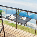 Outdoor Folding Hanging Table with Metal Frame-Black by LJGDeals