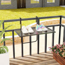 Outdoor Folding Hanging Table with Metal Frame-Black by LJGDeals