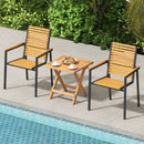 Outdoor Folding Side Table for Small Space and Garden by LJGDeals