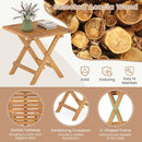Outdoor Folding Side Table for Small Space and Garden by LJGDeals