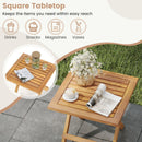 Outdoor Folding Side Table for Small Space and Garden by LJGDeals