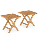 Outdoor Folding Side Table for Small Space and Garden by LJGDeals