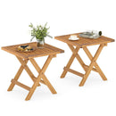 Outdoor Folding Side Table for Small Space and Garden by LJGDeals