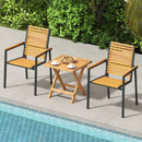 Outdoor Folding Side Table for Small Space and Garden by DirectDeals