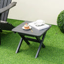 Outdoor Folding Side Table Foldable Weather-Resistant HDPE Adirondack Table by LJGDeals