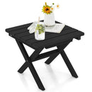 Outdoor Folding Side Table Foldable Weather-Resistant HDPE Adirondack Table by LJGDeals