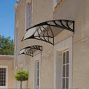 Outdoor Front Door Patio Overhang Awning for Sunlight Rain Snow Wind Protection by LJGDeals