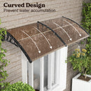 Outdoor Front Door Patio Overhang Awning for Sunlight Rain Snow Wind Protection